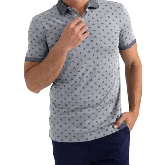 BANANA REPUBLIC Organically Grown Cotton Printed Polo Size Medium