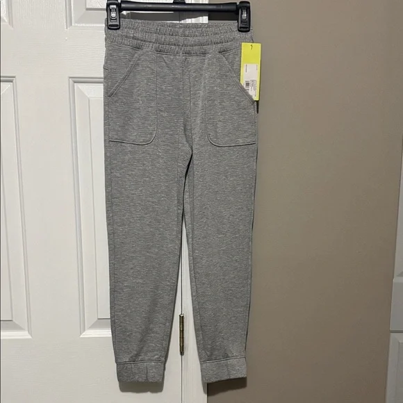 All in Motion Cozy Gray Joggers Girls Medium 7/8 NWT
