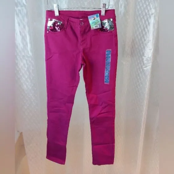 Members Mark Girls Jeans Zipper Button Belt Loops Size 10/12
