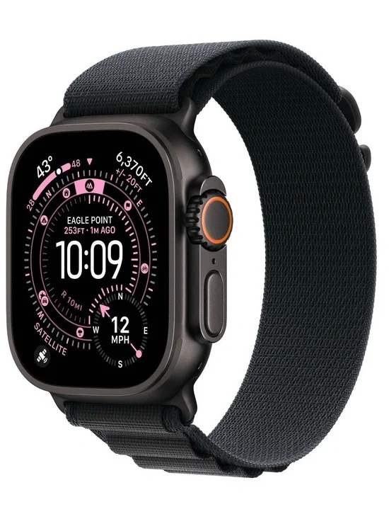 Apple Watch Ultra 2 - Black Case with Black Sport Loop