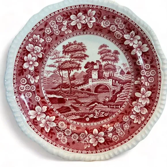 1950's Copeland Spode Tower Red 9.5
