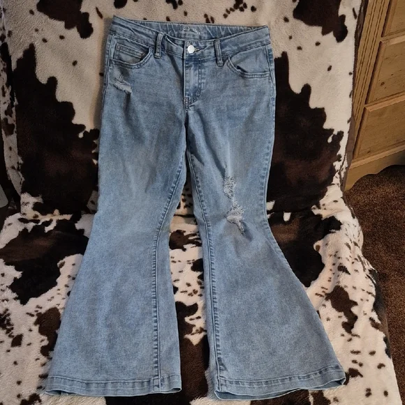 Art Class Light Blue Kids Flare Jeans