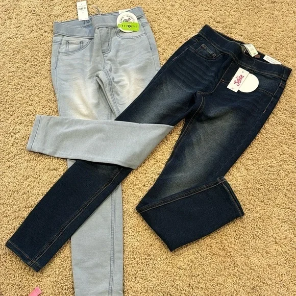 NWT - 2 Justice denim leggings