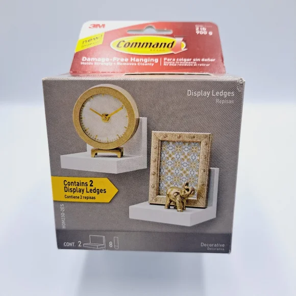 Command Display 2-Ledges in Quartz from 3M