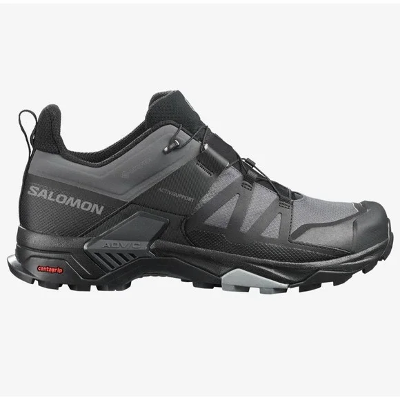 Salomon X Ultra 4 GTX Waterproof Low Black Hiking Shoes Mens 12 UK11.5 EU 46 2/3