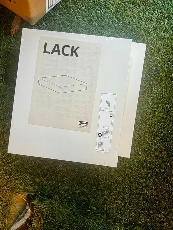 IKEA 2-Pk of White Lack Floating Wall Shelves 30x26 cm (11 3/4x10 1/4