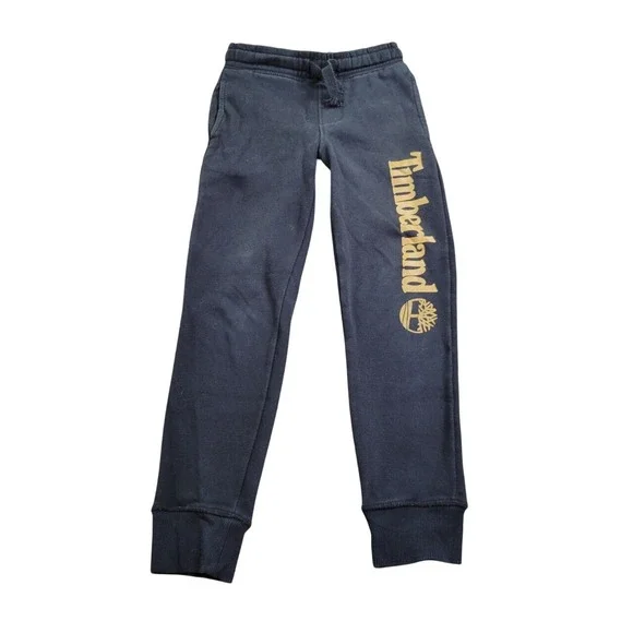 Timberland Jogger Pants Boys S (8) Black Sweatpants Drawstring Pockets‎ Casual