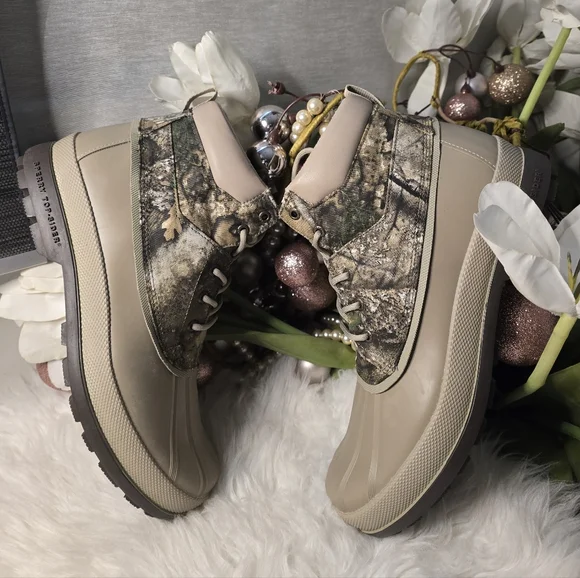 Sperry Cold Bay Chukka Boots Realtree Camo Olive mens Waterproof Boots Size 12