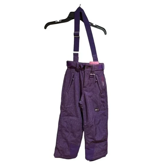 Weatherproof 32 degrees Purple Ski Pants Kids Size XS 5 6 Girls Snow Winter