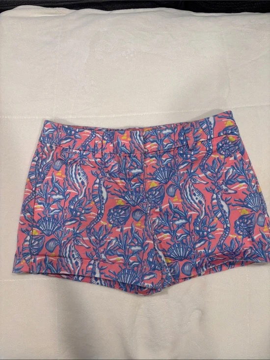 Vineyard vines Coral Pink Seaside Print Shorts size 14