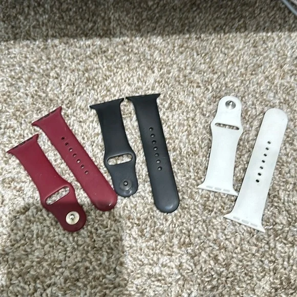 Pre loved iwatch bands two are Apple and other is no brand