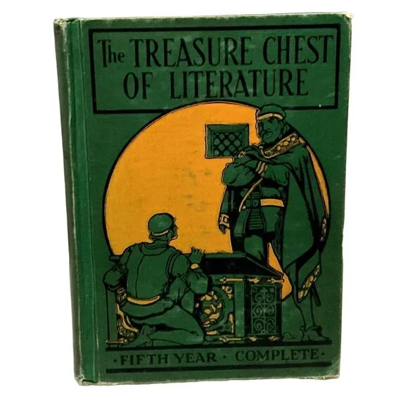 Vtg 1935 The Treasure Chest of Literature 5th Year Complete Charles Eichel