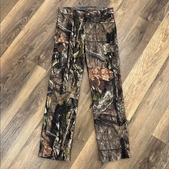 Rustic Ridge Youth Scent Stop Hunting Pants Sz Medium Mossy Oak Adjustable waist