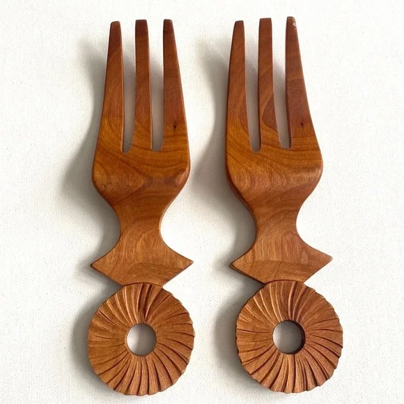 Bamboo salad forks