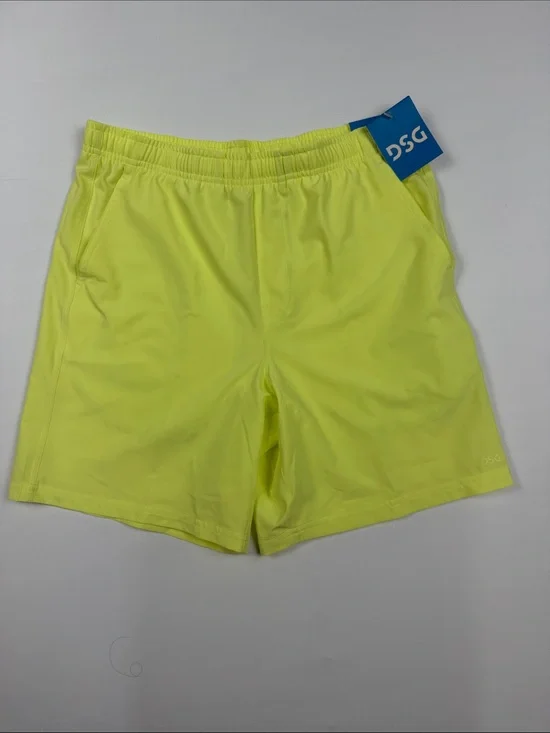 DSG Boys High-Visibility Neon Yellow Athletic Shorts