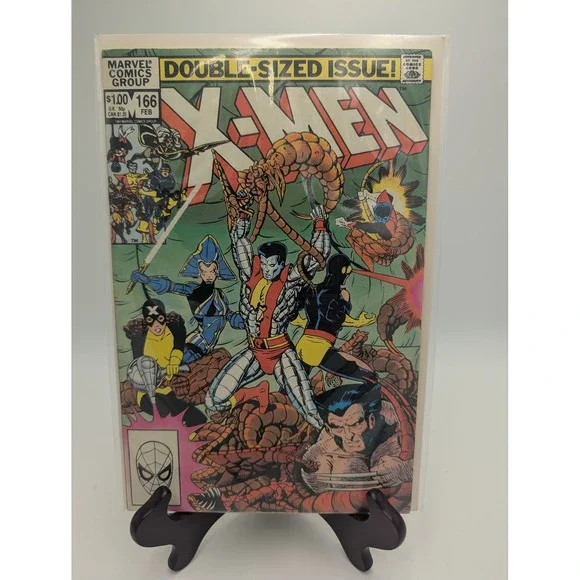 Uncanny X-Men 166 Marvel Comics 1982 Double-Sized Issue Paul Smith Cover Brood