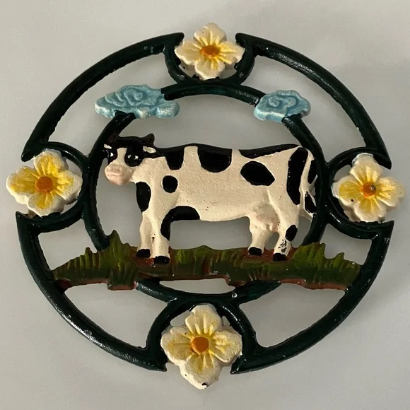 Cast Iron Cow Trivet
