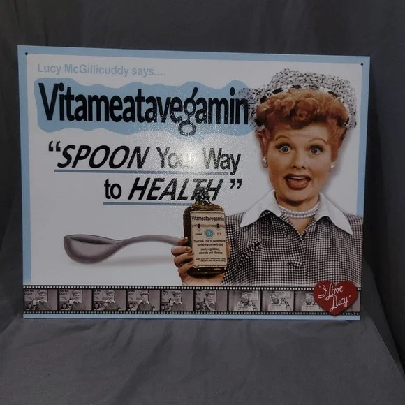 8x12 TIN SIGN I Love Lucy classic TV show Lucille Ball Ethel candy factory K-end