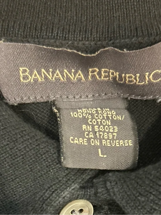 Banana Republic Luxury Soft Men’s Polo Shirt - Size Large (L) - 100% cotton