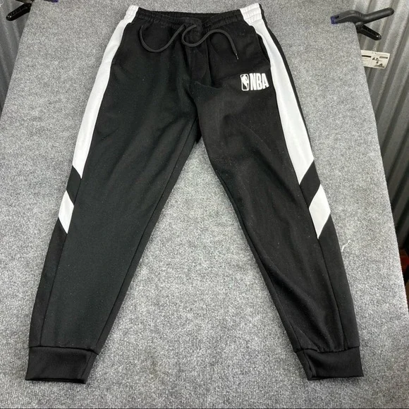 Nba joggers large black Youth size womens small sweatpants