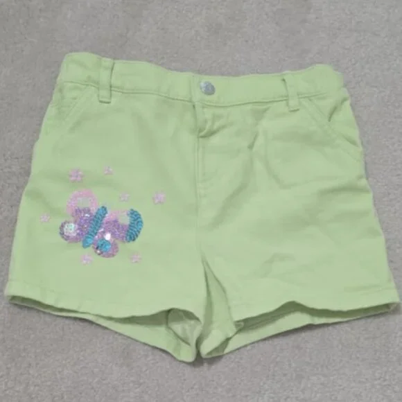 🌷💚‎Tu Pale Denim‎ Crochet Pocket Shorts (NWoT) (5-6yrs)🌷💚‎