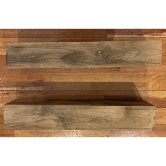 Handmade Ayansh 2 Piece Alder Floating Shelf Set of 2 by Three Posts 24