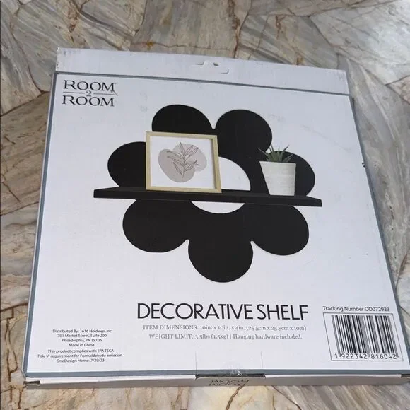 Black Decorative Shelf