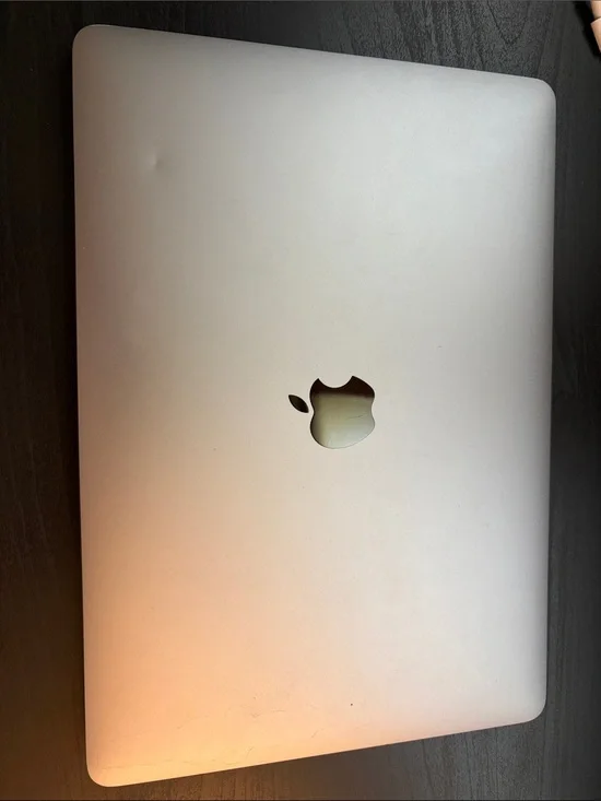 Apple Silver MacBook Top with Centered Apple Logo