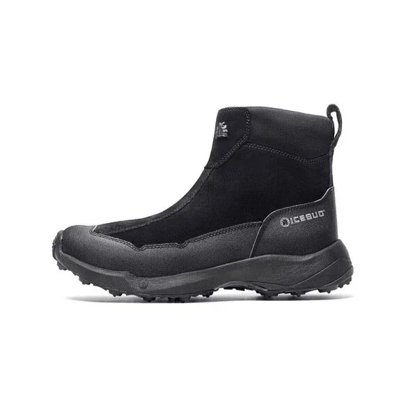 New ICEBUG Metro2 BUGrip Snow Boots Black Men Sz 11 Warm Traction Studs Comfort