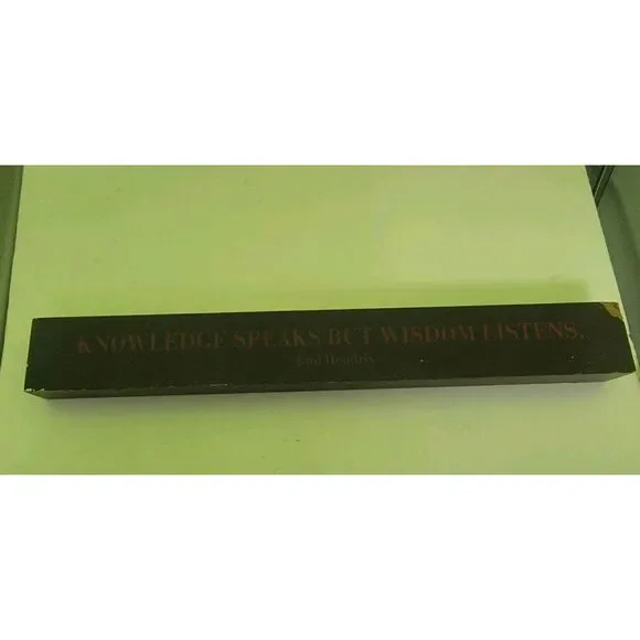 Wooden Desk Quote Knowledge Speaks But Wisdom Listens Jimi Hendrix 14