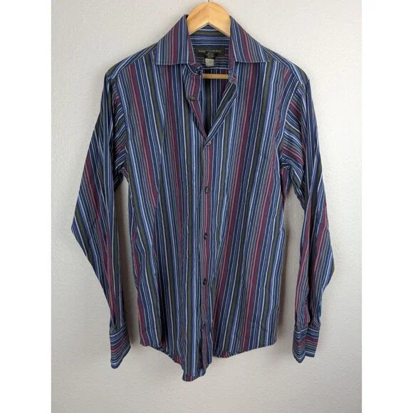 Banana Republic Button Down Shirt Men's Size‎ Small Blue Stripe