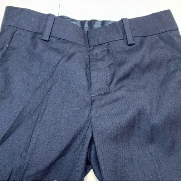 H&M Boys Navy Blue Suit Dress Pants Size 8-9Y Adjustable Waist Formal Church