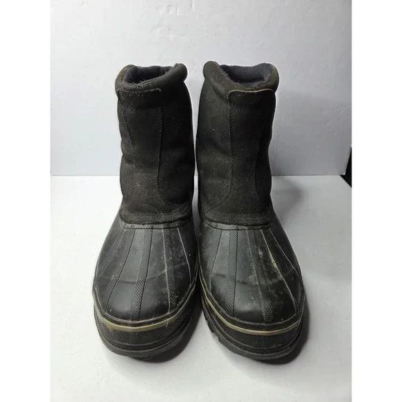 Skechers North Men Black Thinsulate Insulated Winter Snow Duck Boots Size 11