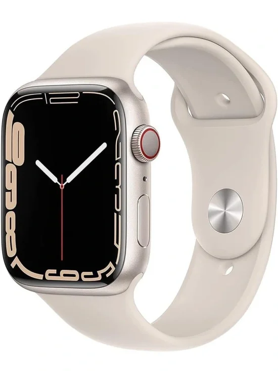 Apple Watch Series 7 GPS + Cellular, 45mm Starlight Aluminium Case Starlight