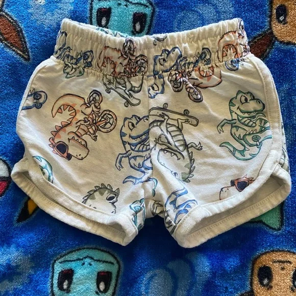 Garanimals Kids Dinosaur Print Shorts - White