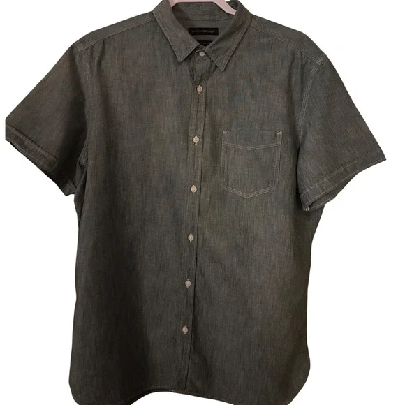 Banana Republic Camden Fit Shirt Short Sleeve Button Up XL‎ Resortwear Nice