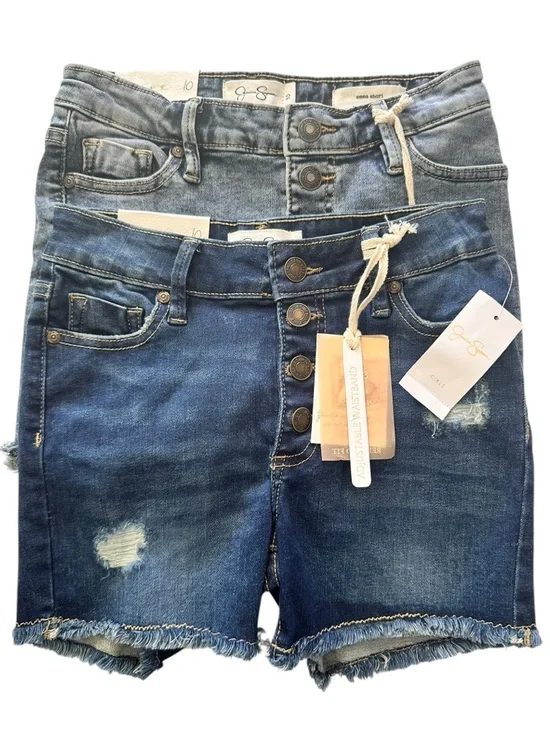 Jessica Simpson Girls Emma Denim Shorts 2 Pairs Size 10 NWT