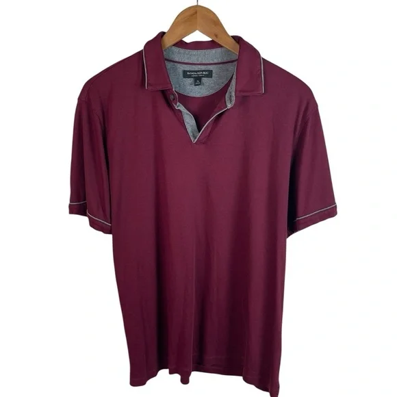 PO132 Men’s Banana Republic Luxury Touch Business Casual Polo Shirt XL