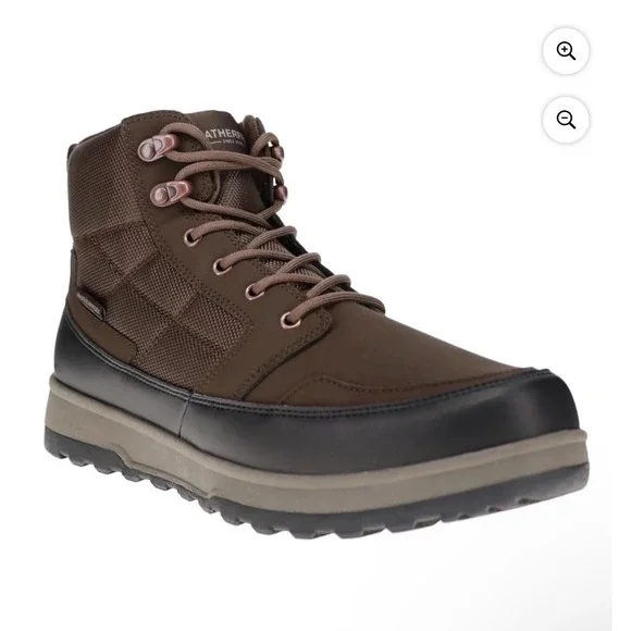 NEW Weatherproof Jenkins Boot Men's Size 9 Brown Memory Foam‎