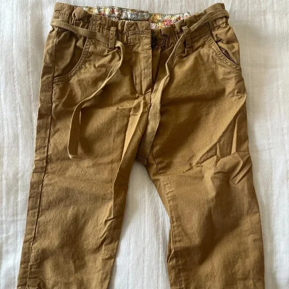 Bonpoint Khaki Brown baby girl pants size 18 months