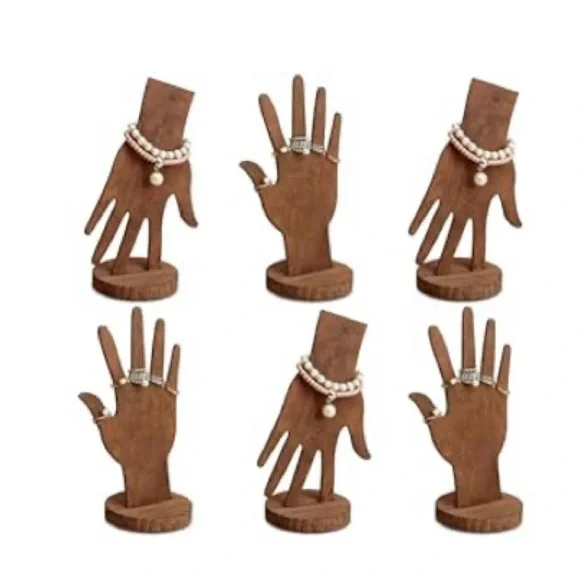 JEWELRY HAND STAND Holds rings and bracelets. Set of 2 can also be hung on wall.