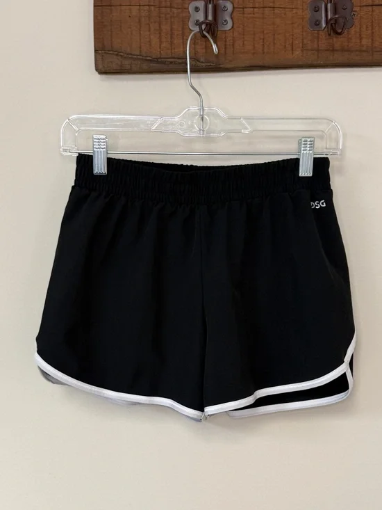 DSG: Girls Black / White Trim Athletic Short, Size L (14)