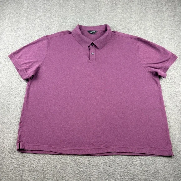 Banana Republic Luxe Touch Performance Polo Shirt Men's XL Purple Cotton Short