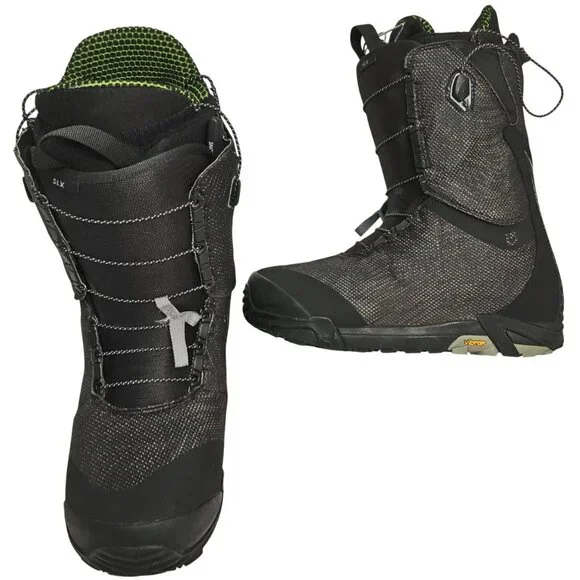 $650 Burton SLX Snowboard Boots! 8.5 Black Excellent Condition Top of the Line