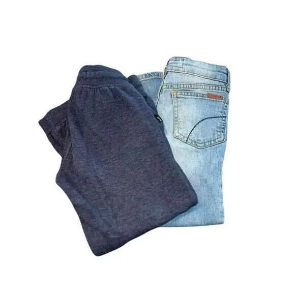 Joe’s Jeans Kids + Jogger Sweatpants Bundle Size Small Denim + Lounge Set