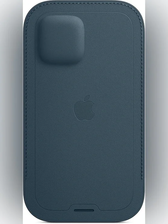Apple iPhone 12 and 12 Pro Leather Sleeve with MagSafe - Baltic Blue