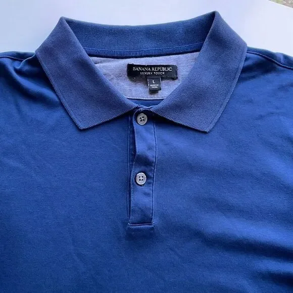 Banana Republic Luxury Touch Polo Mens L