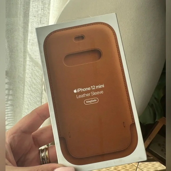 Apple iPhone 12‎ Mini Leather Sleeve - Brown