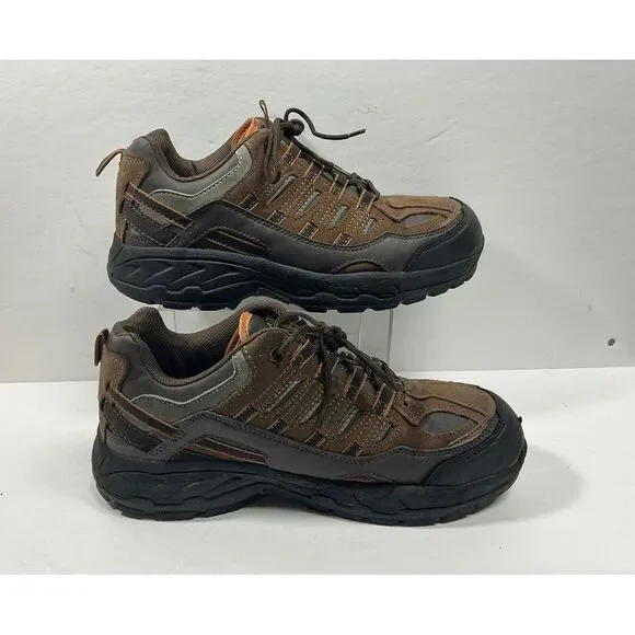 SR Max Work Shoes Mens Sz 9 EW Brown Safety Toe‎ Slip Resistant Sneakers SRM4650