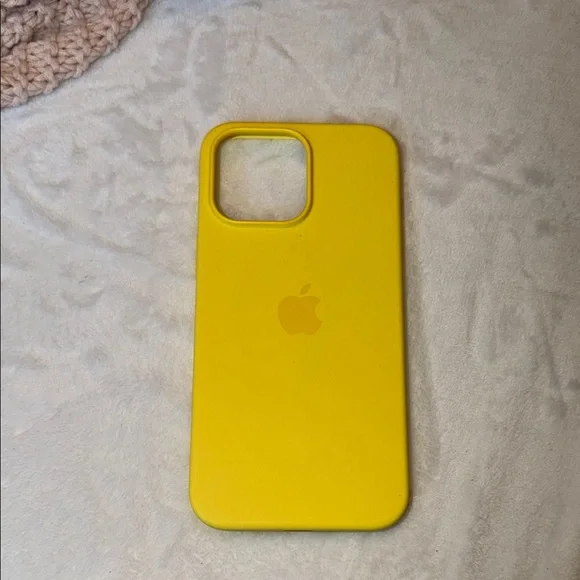 Apple Bright Yellow Silicone iPhone Case